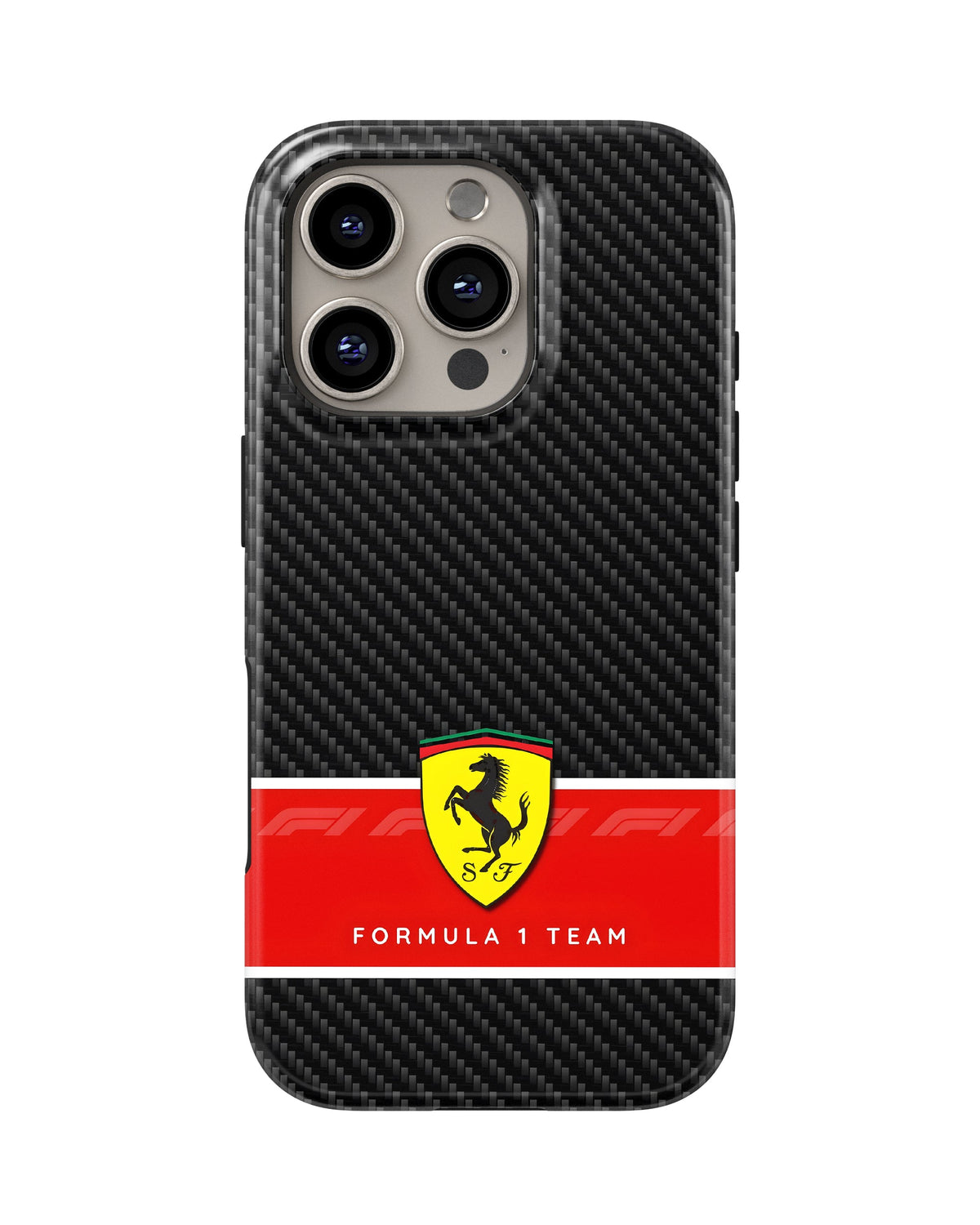 iPhone 16 Pro Max Tank Case | Formula 1 (Carbon Ferrari)