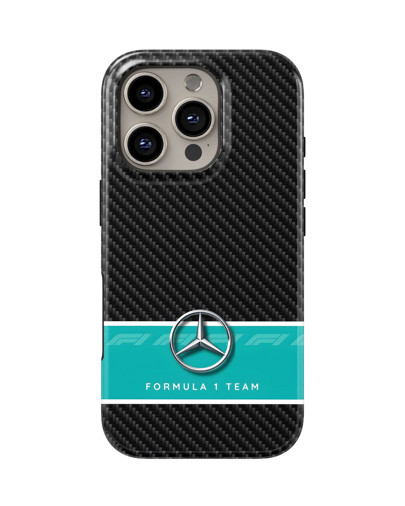 iPhone 16 Pro Tank Case | Formula 1 (Carbon Mercedes)