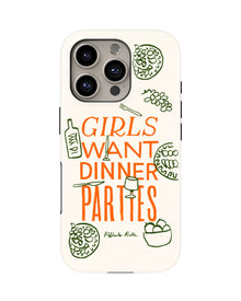 iPhone 16 Pro Tank Case | Girls Aesthetics (Dinner Party)