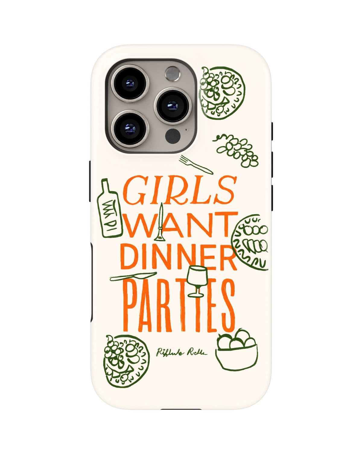 iPhone 16 Pro Max Tank Case | Girls Aesthetics (Dinner Party)