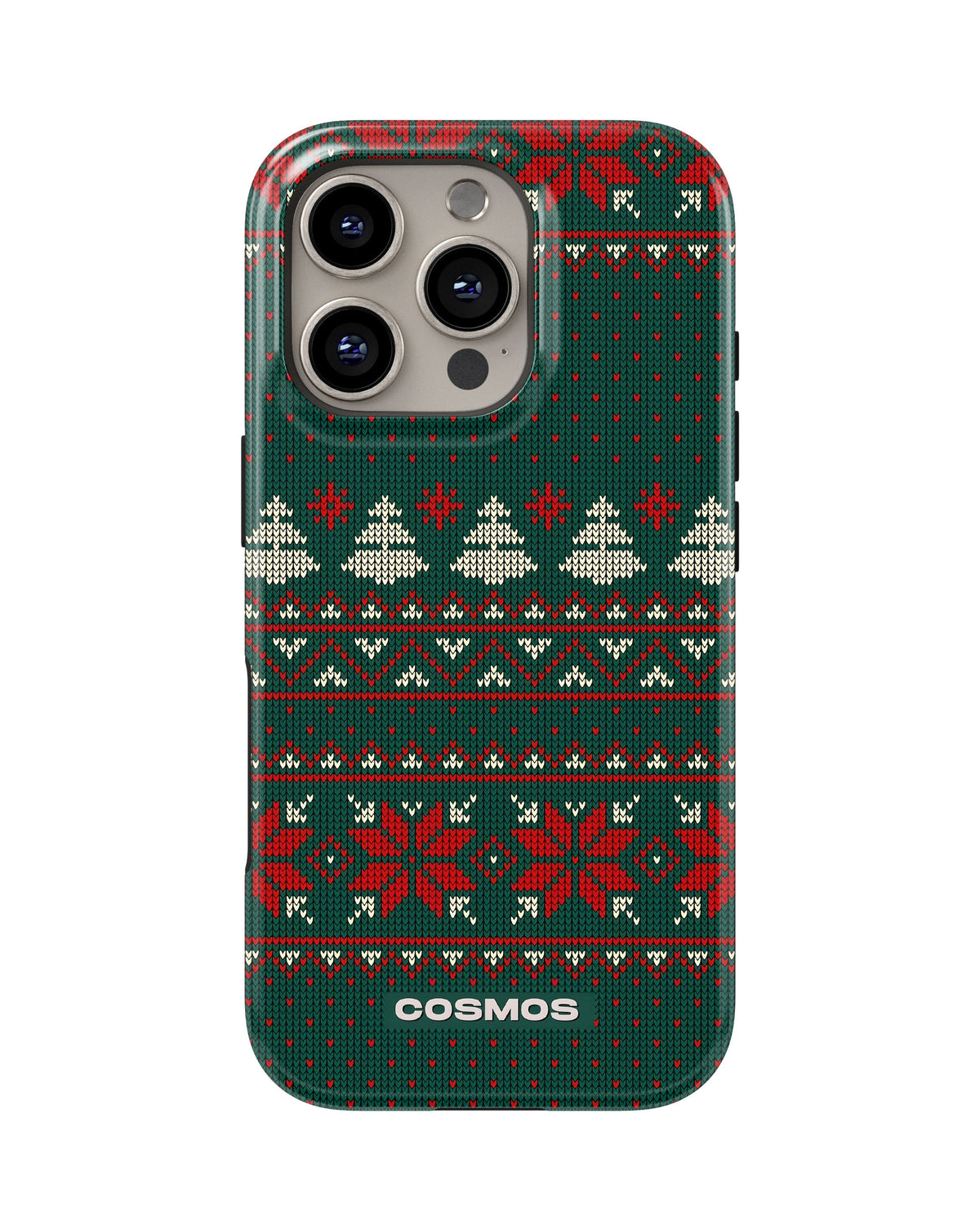 iPhone 16 Pro Max Tank Case | Textures (Evergreen Knit)