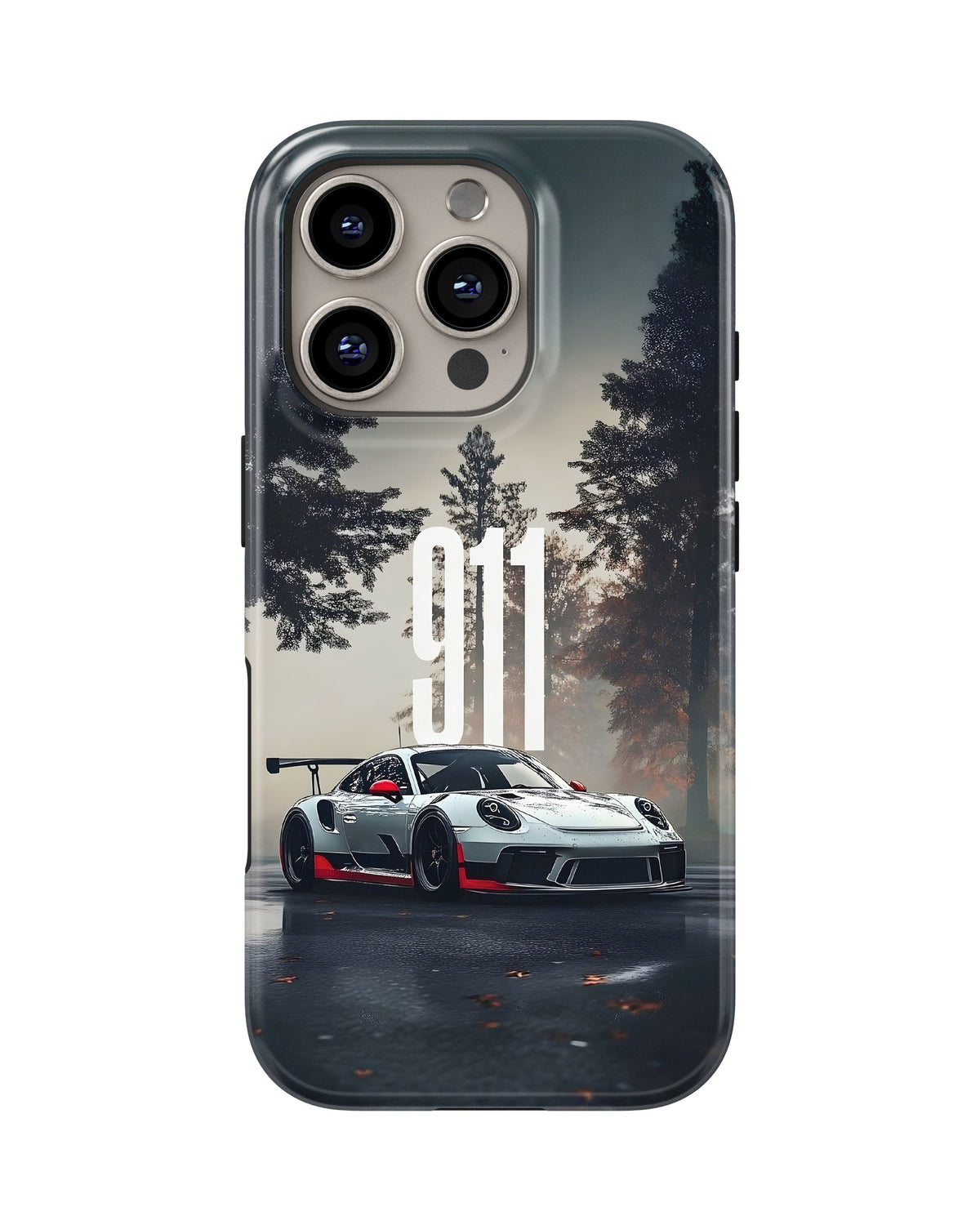 iPhone 16 Pro Max Tank Case | Sports Car (Forest Run)