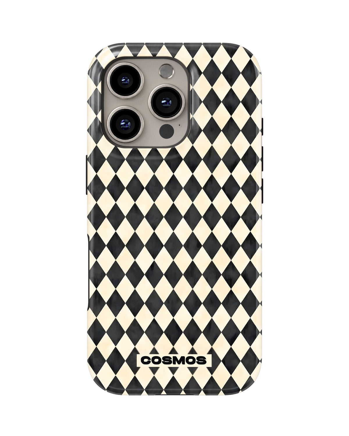iPhone 16 Pro Max Tank Case | Textures (Harlequin Ivory)