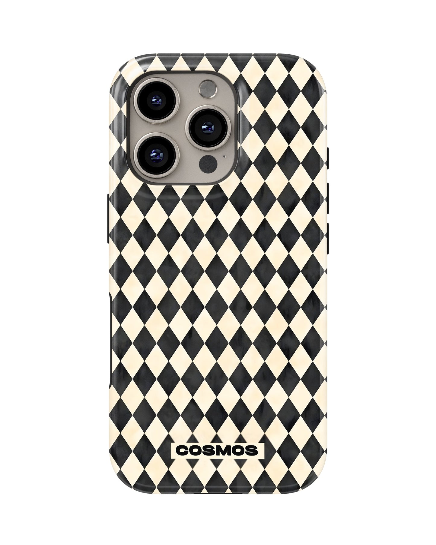 iPhone 16 Pro Tank Case | Textures (Harlequin Ivory)