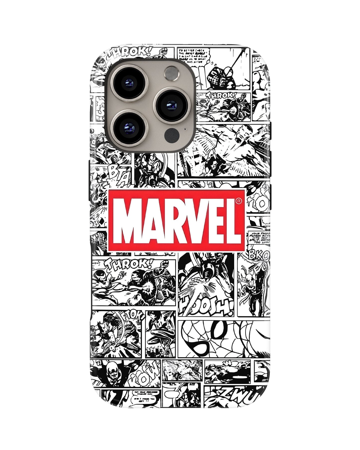 iPhone 16 Pro Max Tank Case | Superhero (Marvel Grid)