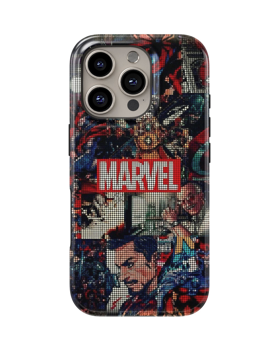 iPhone 16 Pro Tank Case | Superhero (Marvel Mosaic)