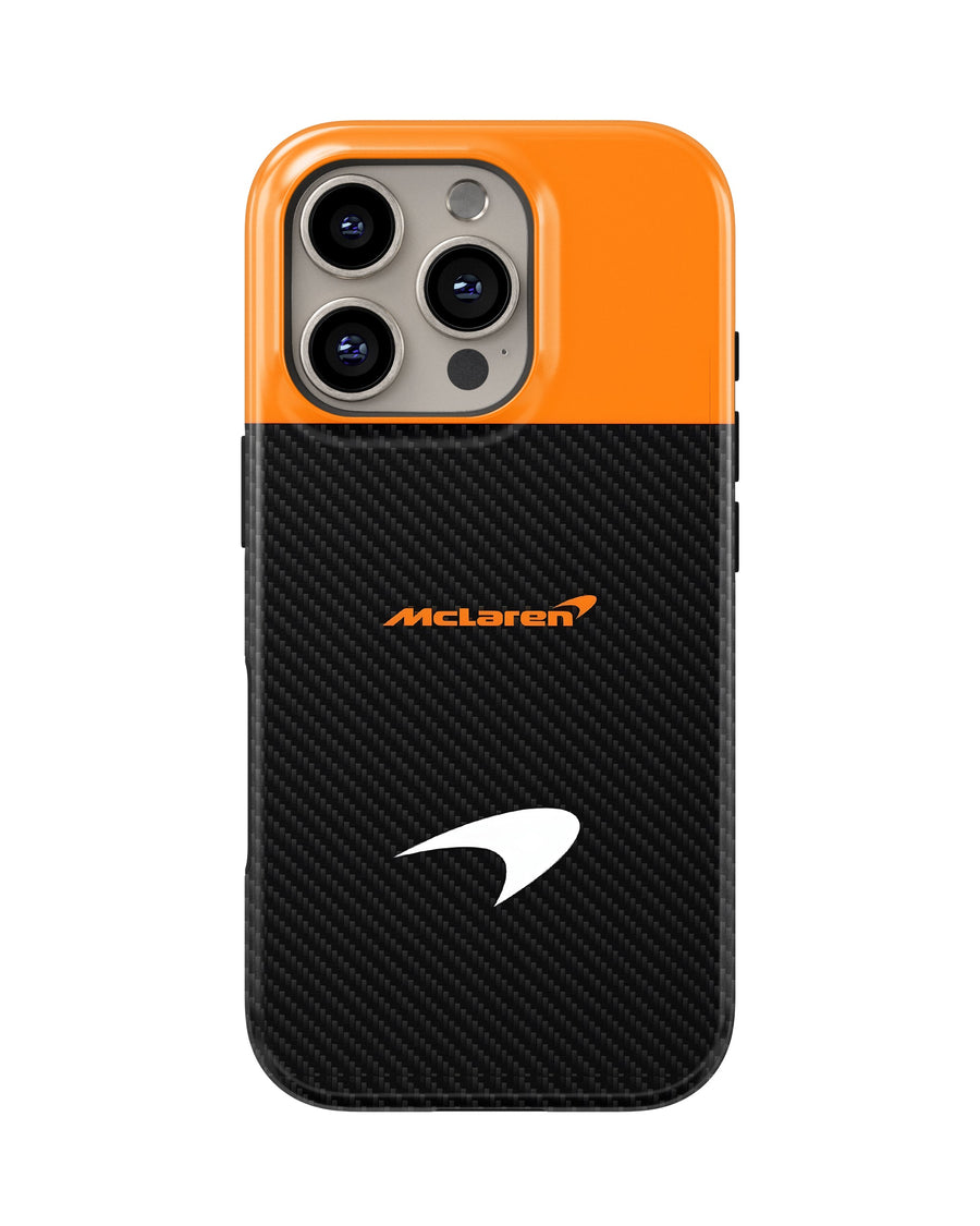 iPhone 16 Pro Max Tank Case | Formula 1 (McLaren Carbon)