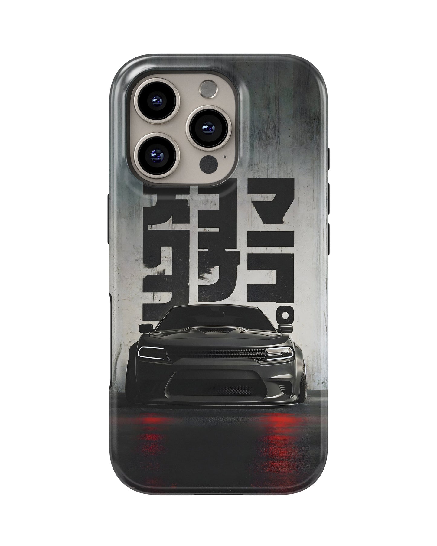 iPhone 16 Pro Max Tank Case | Sports Car (Midnight Kanji)