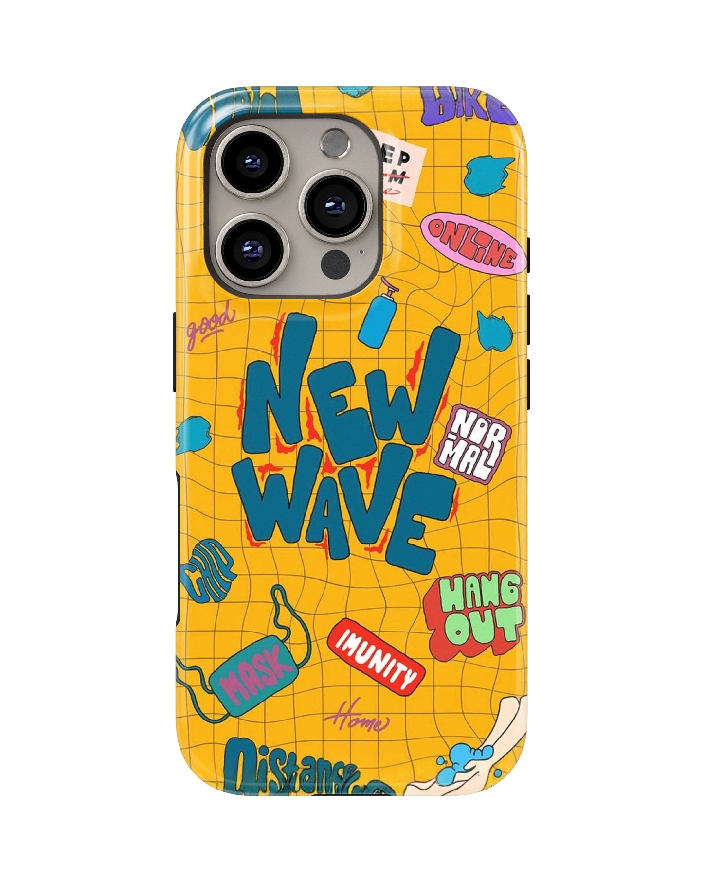iPhone 16 Pro Max Tank Case | Modernism (New Wave)