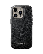 iPhone 16 Pro Tank Case | Textures (Obsidian Croc)