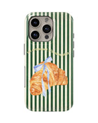iPhone 16 Pro Tank Case | Girls Aesthetics (Paris Croissant)
