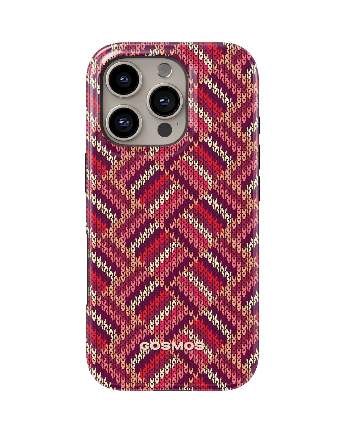 iPhone 16 Pro Max Tank Case | Textures (Ruby Weave)