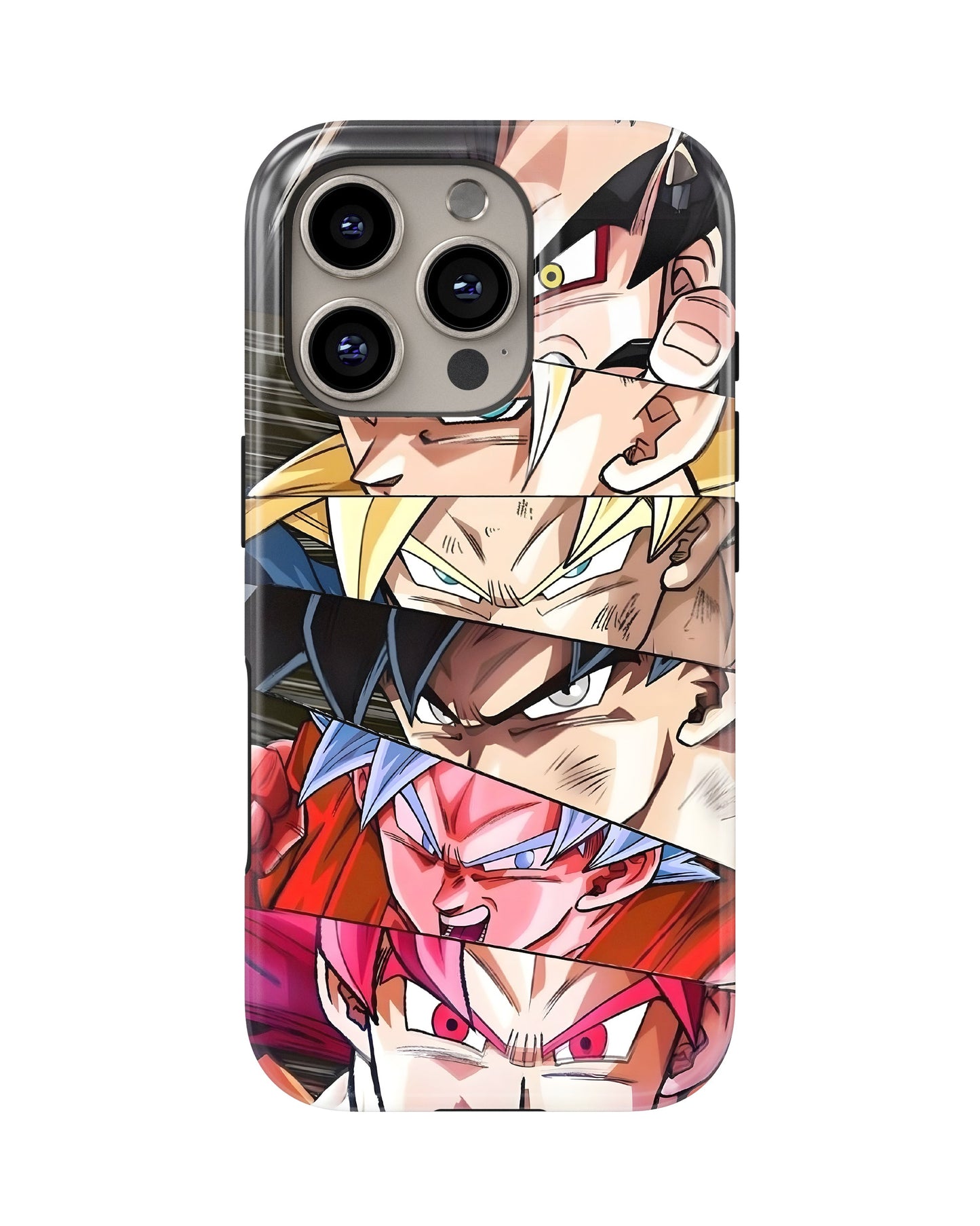 iPhone 16 Pro Tank Case | Anime (Saiyan Faces)
