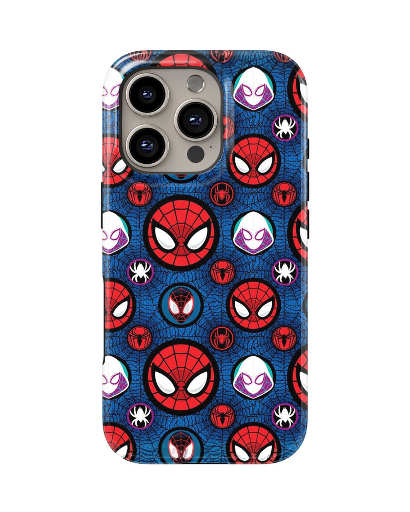 iPhone 16 Pro Max Tank Case | Superhero (Spider Icons)