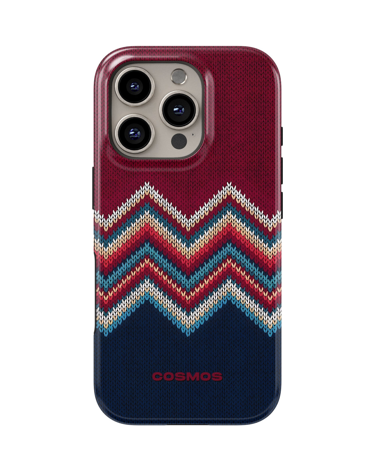iPhone 16 Pro Max Tank Case | Textures (Winter Chevron)
