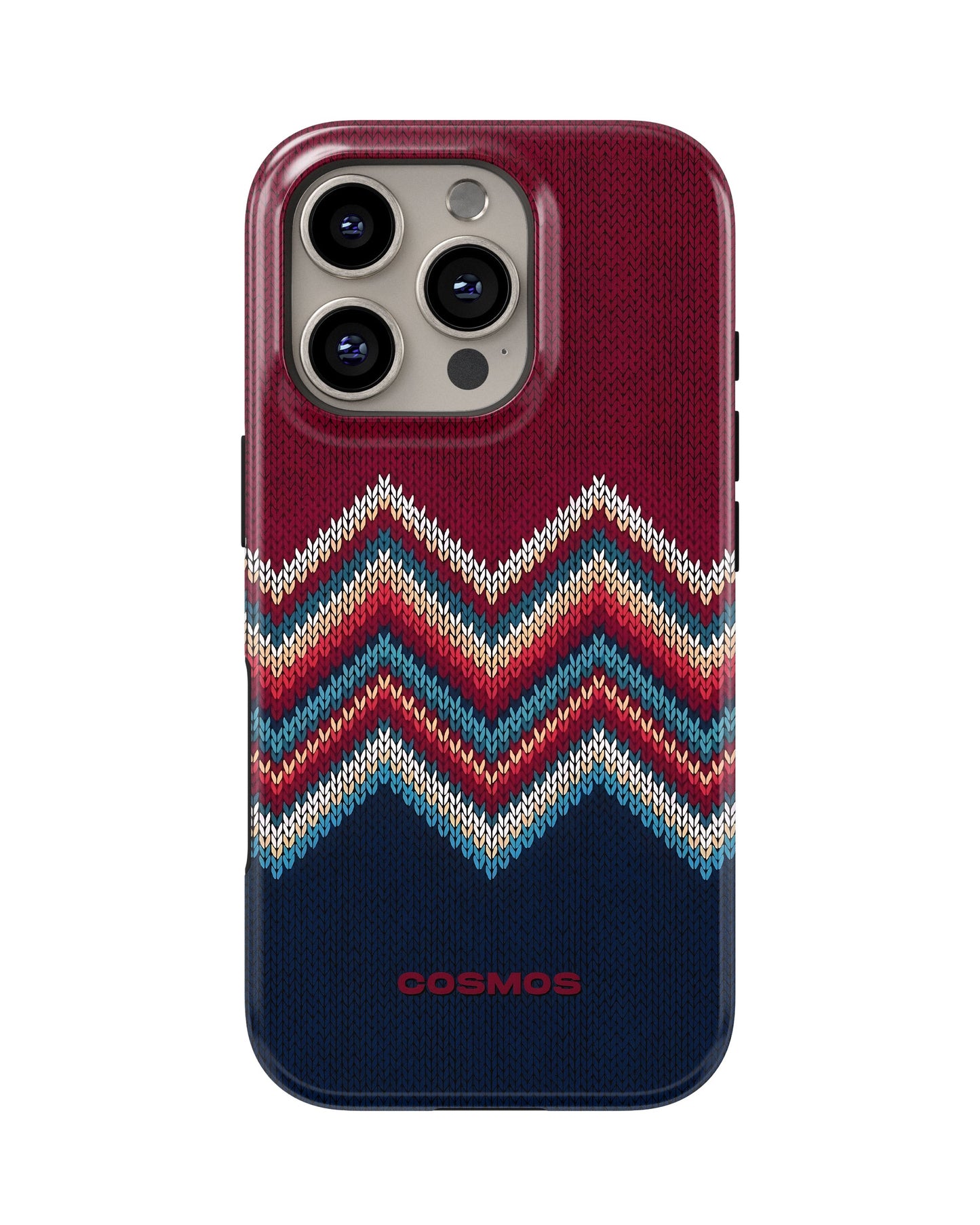 iPhone 16 Pro Max Tank Case | Textures (Winter Chevron)