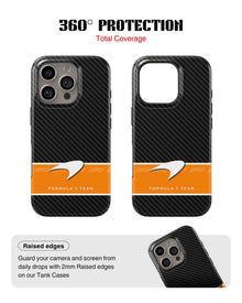 iPhone 16 Pro Max Tank Case | Formula 1 (Carbon McLaren)