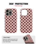 iPhone 16 Pro Tank Case | Girls Aesthetics (Choco Dots)