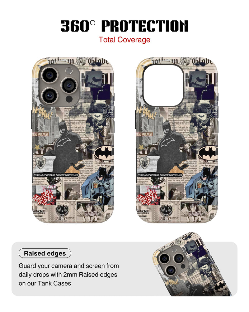 iPhone 16 Pro Max Tank Case | Superhero (Dark Chronicle)