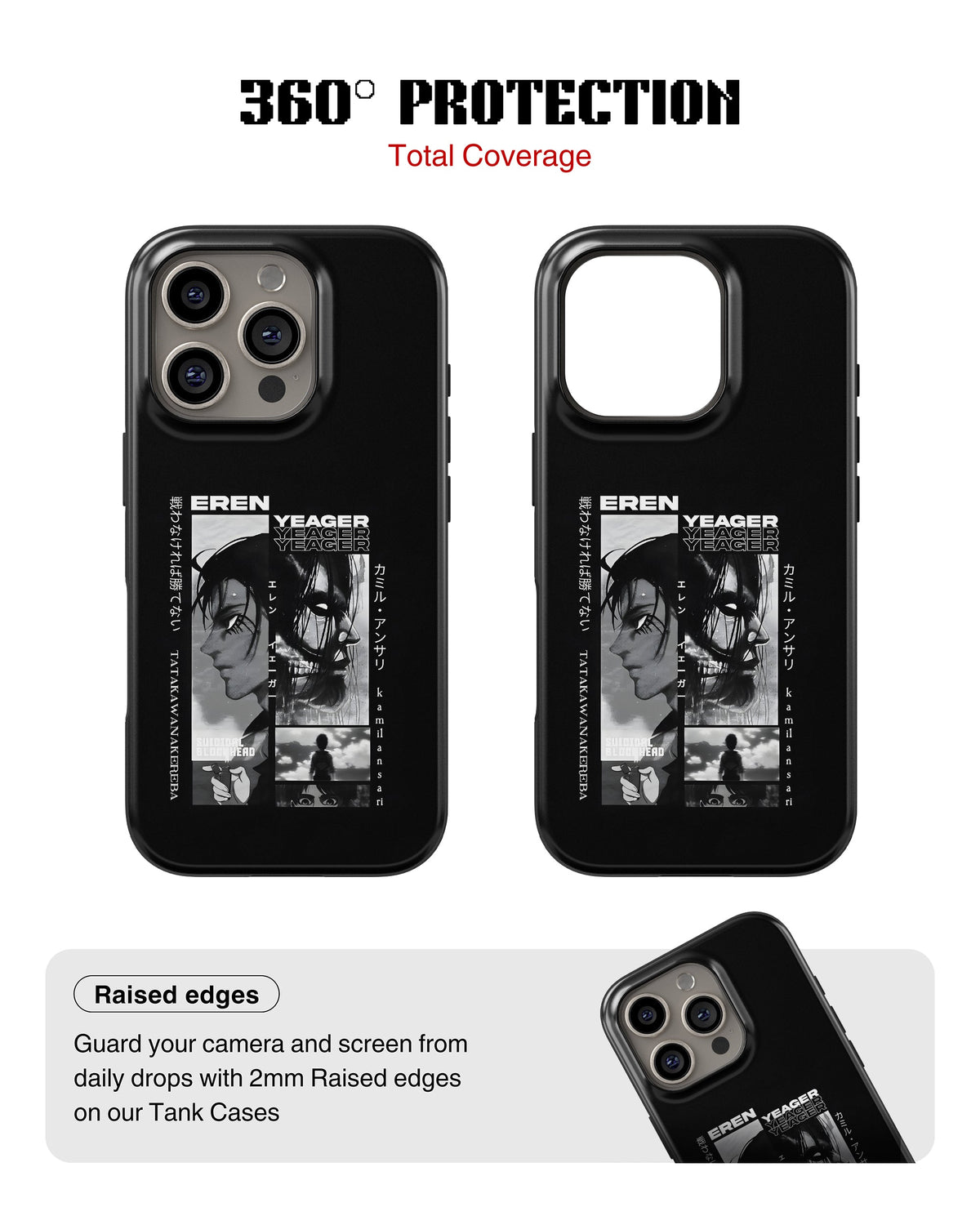 iPhone 16 Pro Tank Case | Anime (Eren Yeager)