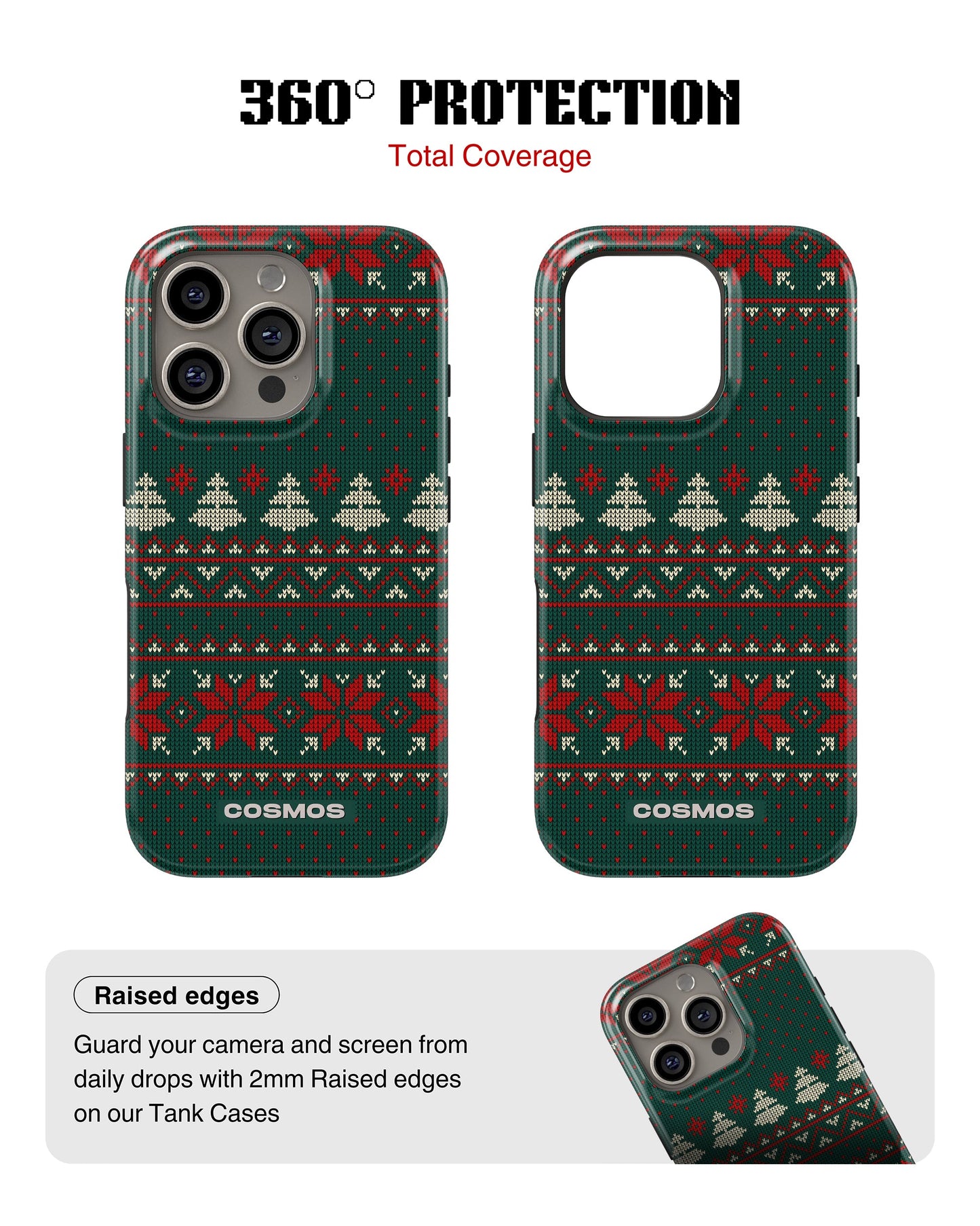 iPhone 16 Pro Max Tank Case | Textures (Evergreen Knit)