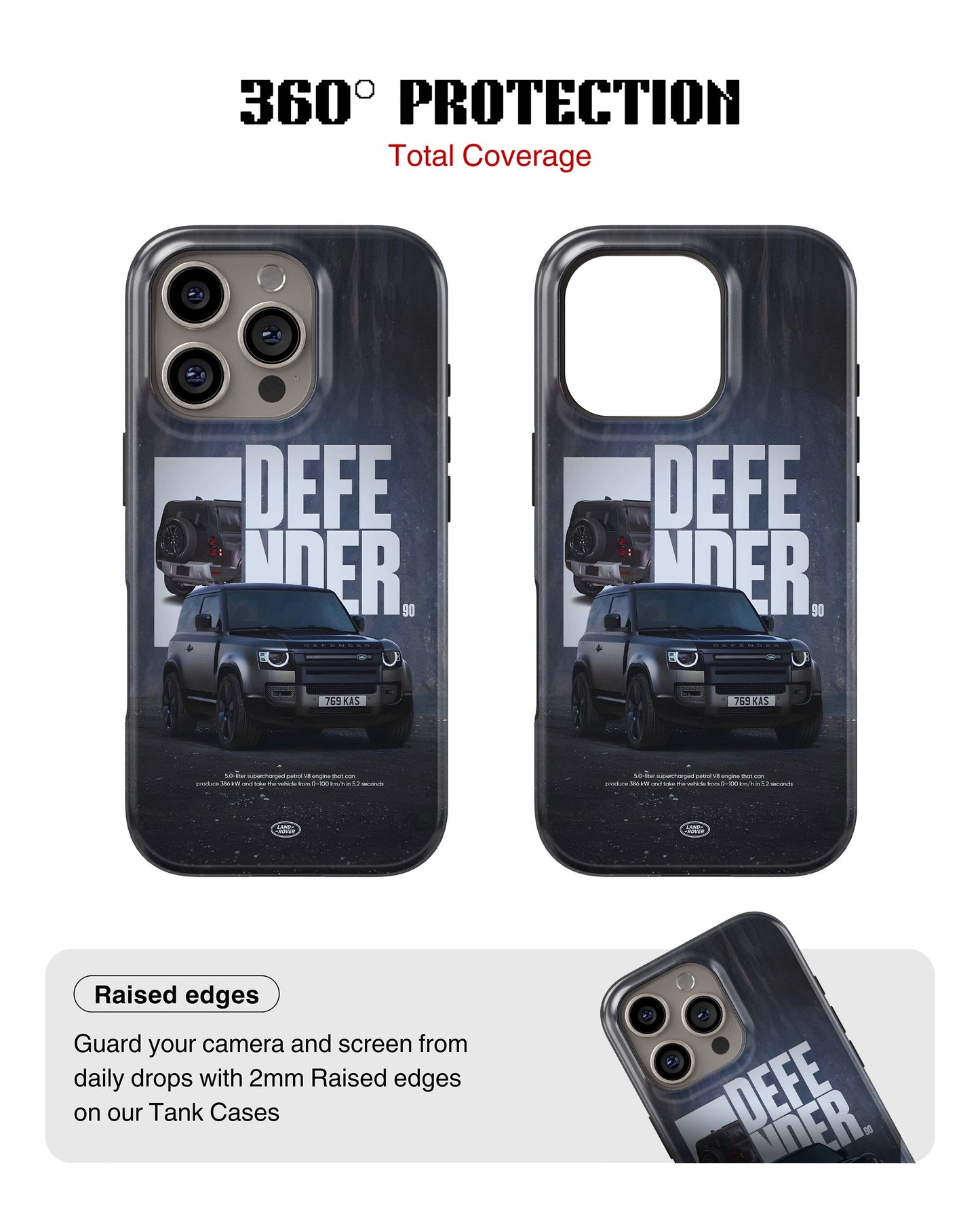 iPhone 16 Pro Max Tank Case | Sports Car (Iron Defender)