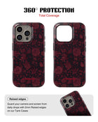 iPhone 16 Pro Tank Case | Textures (Midnight Rose)