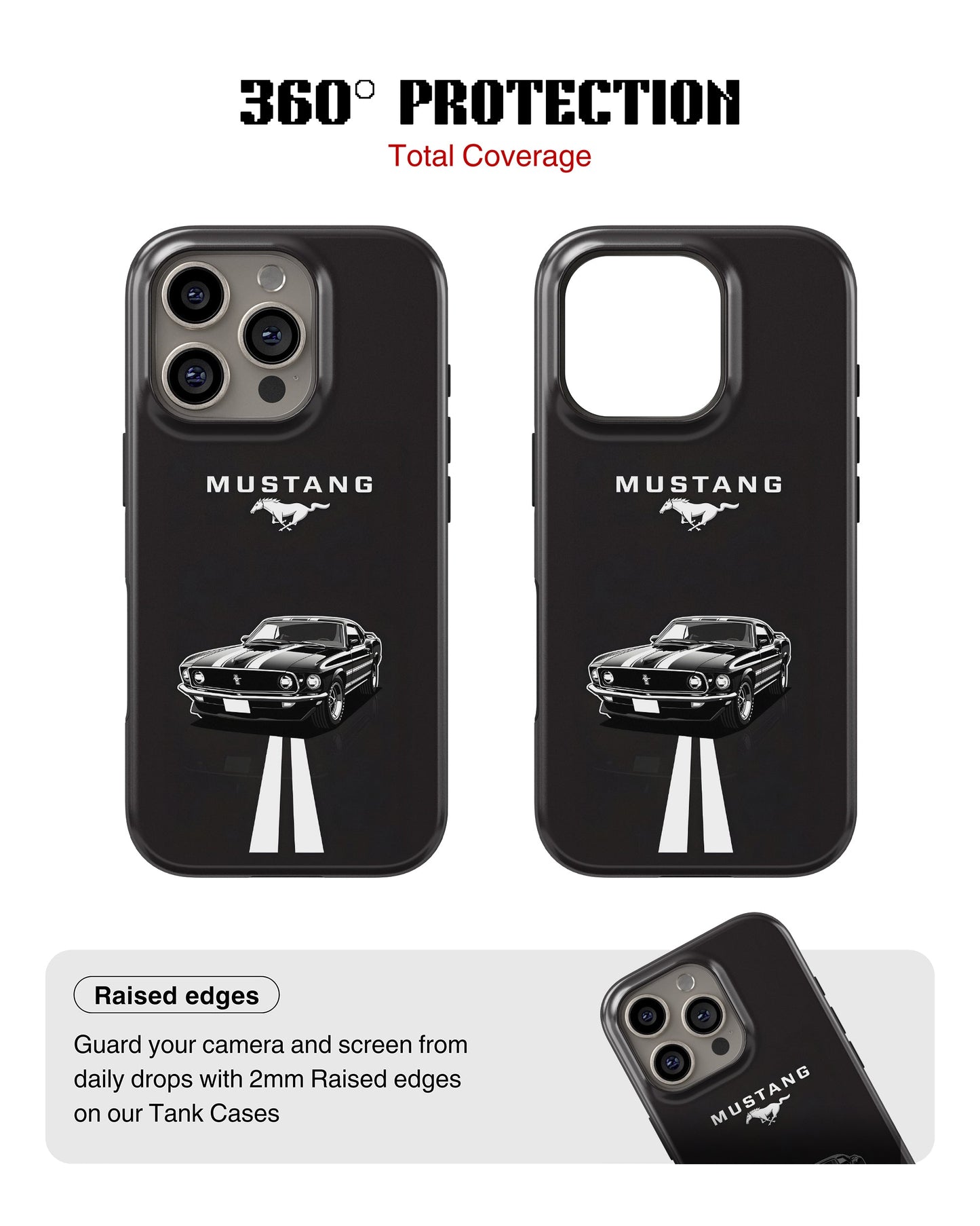 iPhone 16 Pro Max Tank Case | Sports Car (Mustang)