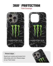 iPhone 16 Pro Max Tank Case | Modernism (Neon Beast)