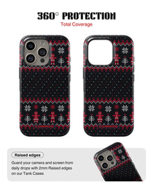 iPhone 16 Pro Max Tank Case | Textures (Nordic Night)