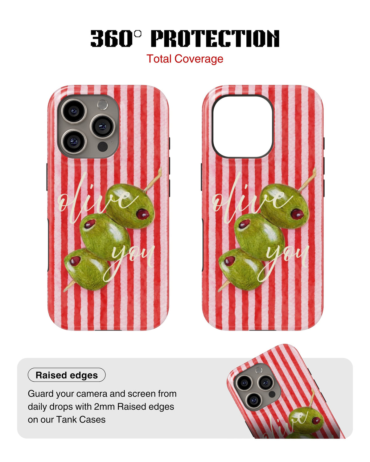 iPhone 16 Pro Max Tank Case | Girls Aesthetics (Olive Love)