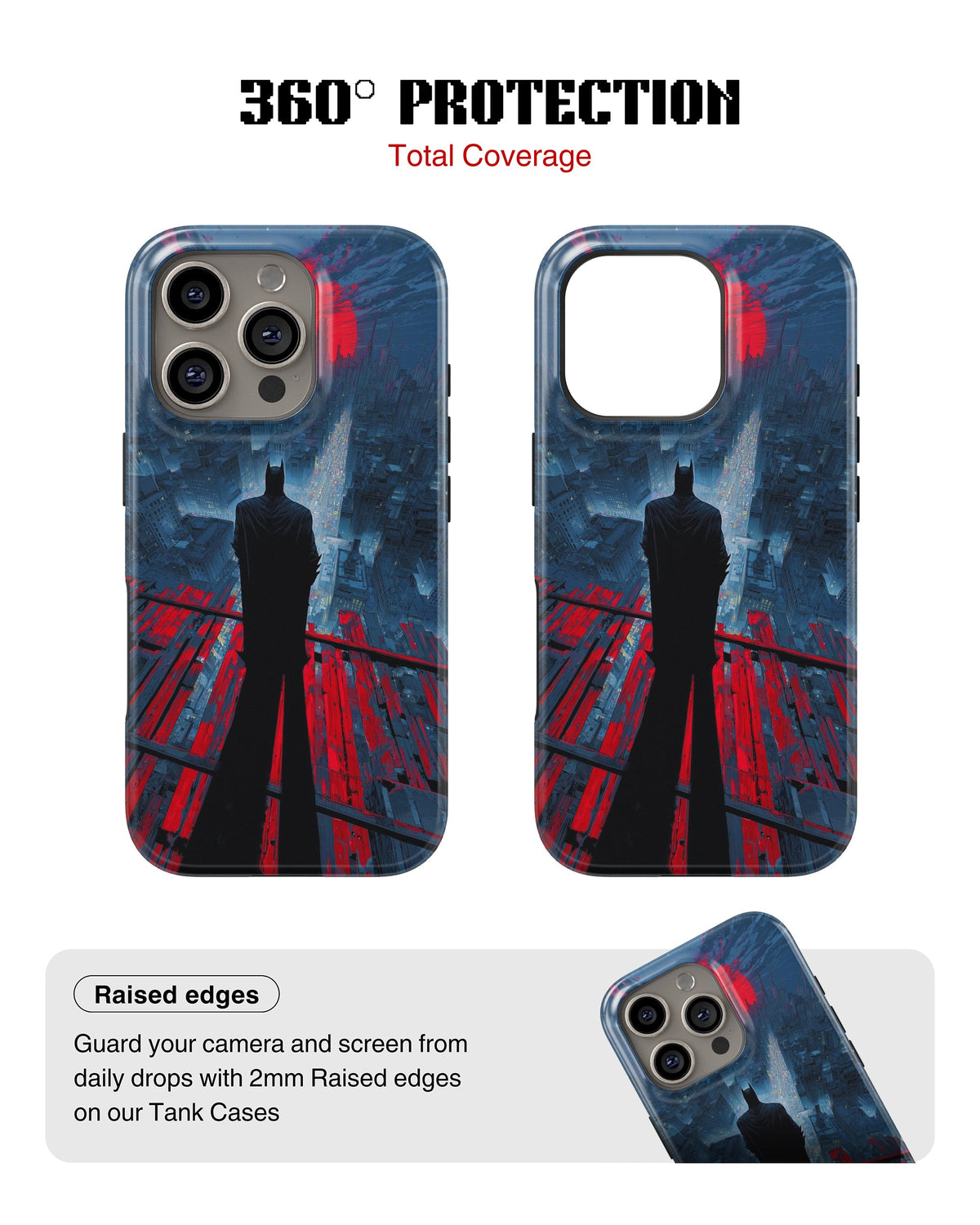 iPhone 16 Pro Max Tank Case | Superhero (Red Horizon)