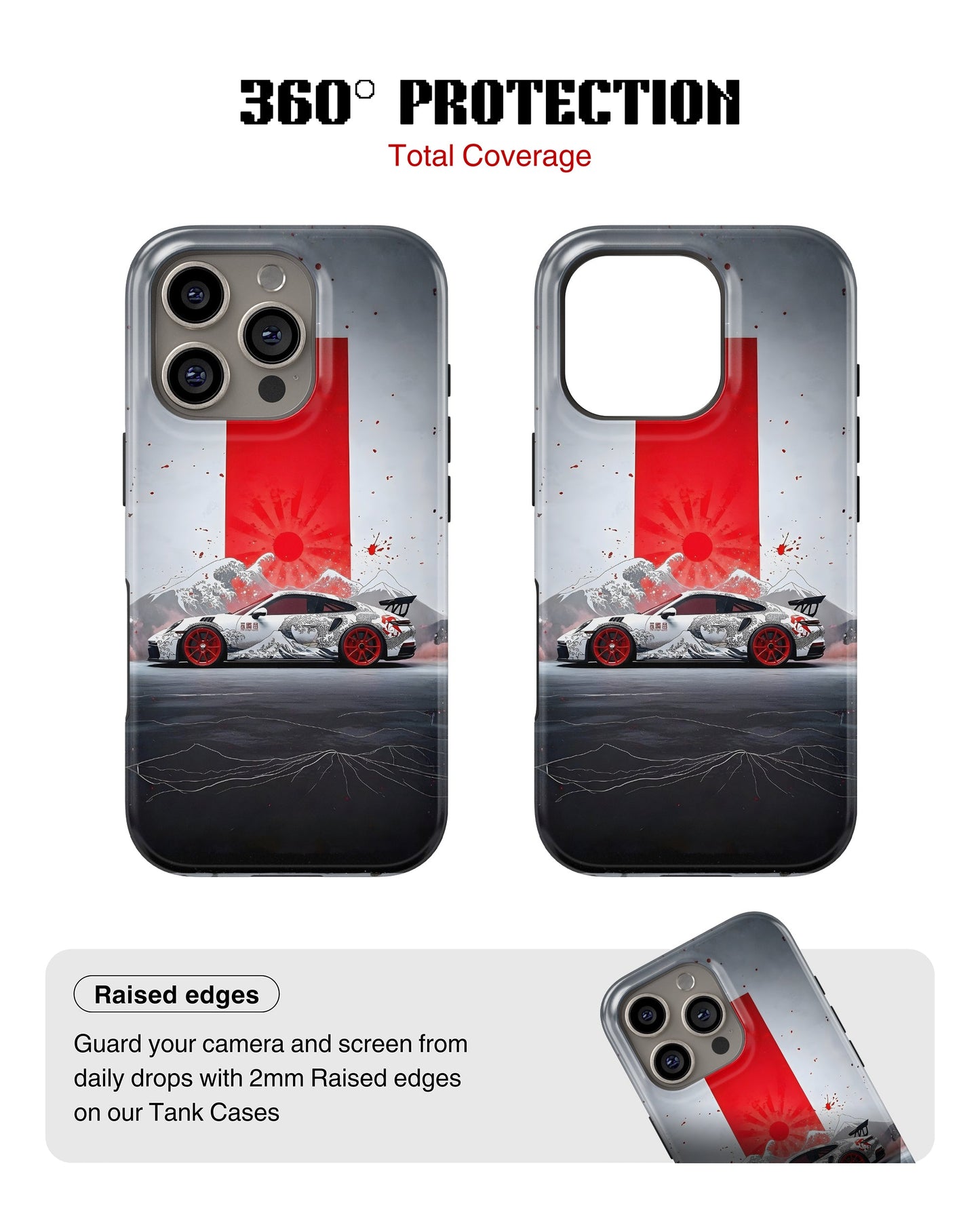 iPhone 16 Pro Max Tank Case | Sports Car (Rising Apex)
