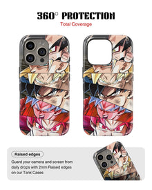 iPhone 16 Pro Max Tank Case | Anime (Saiyan Faces)