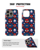 iPhone 16 Pro Max Tank Case | Superhero (Spider Icons)