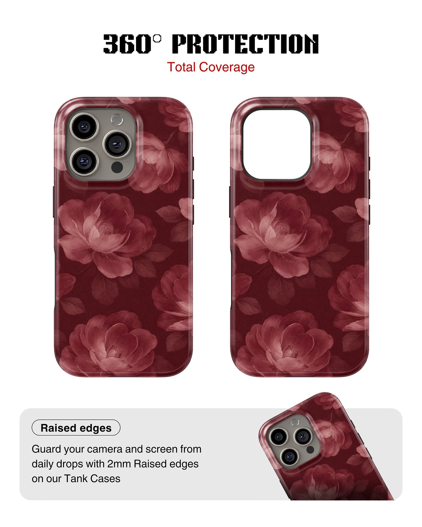 iPhone 16 Pro Tank Case | Girls Aesthetics (Velvet Bloom)