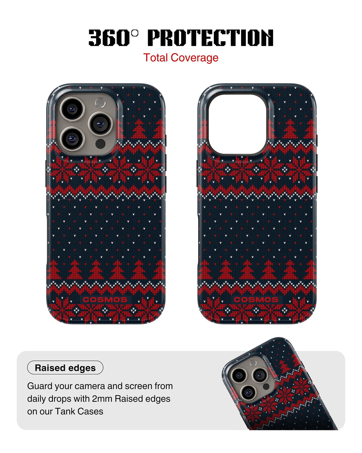 iPhone 16 Pro Tank Case | Textures (Winter Pines)