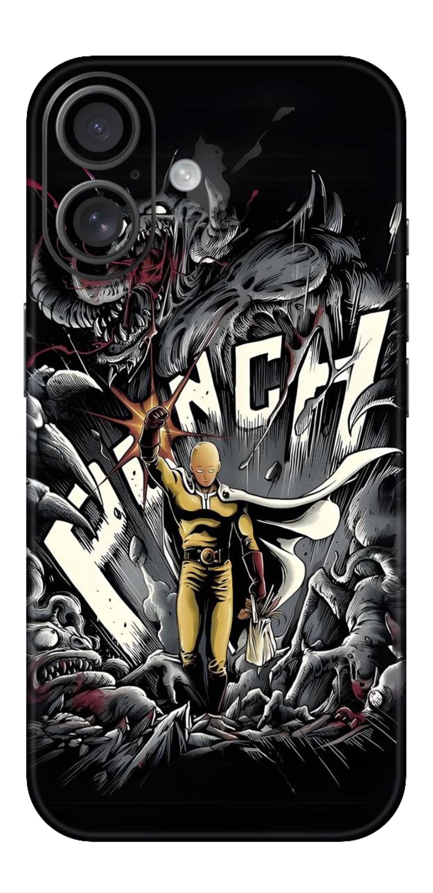 iPhone 16 Skins and Wraps - One Punch Man Collection