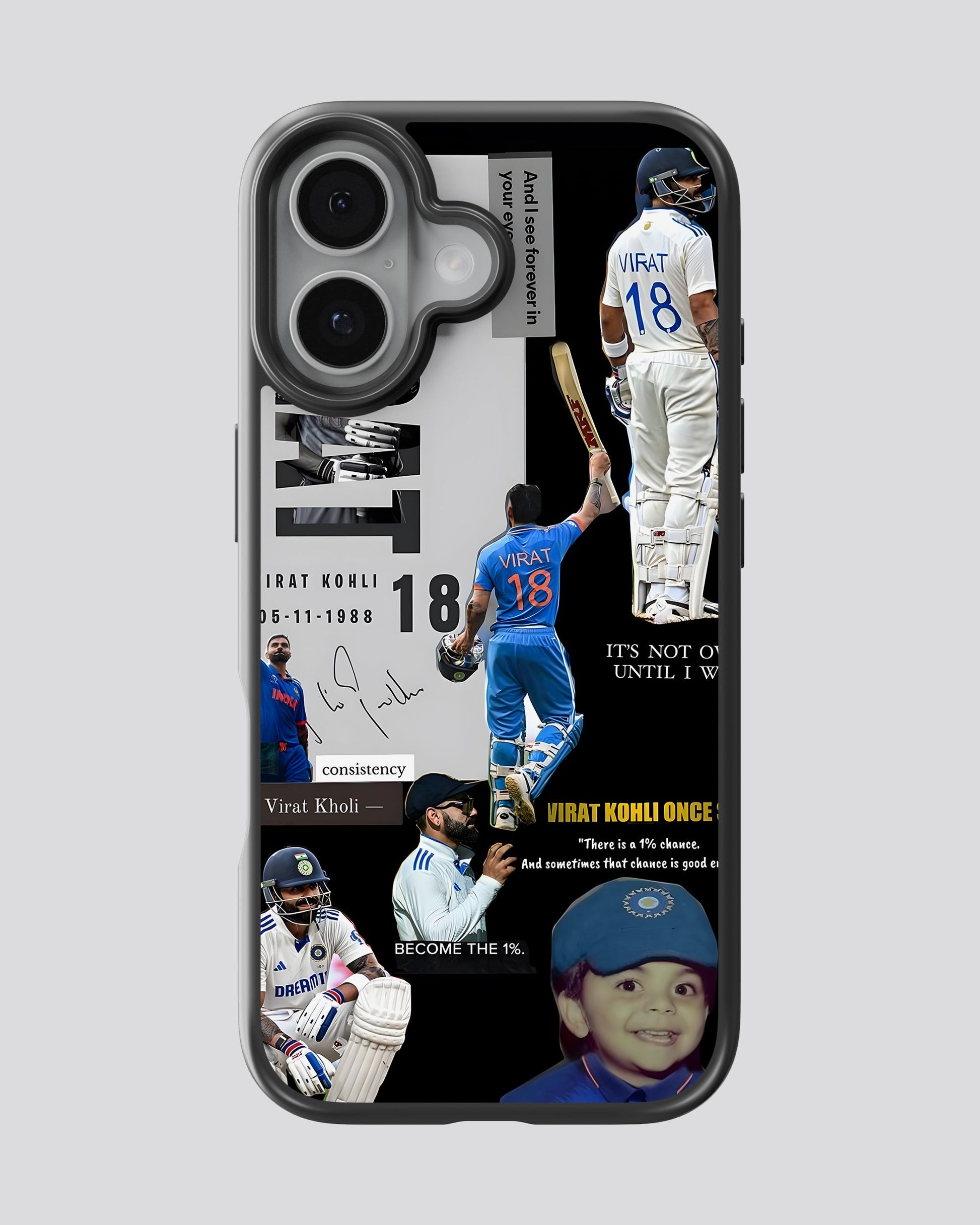 Cricket Glass Mobile Cover