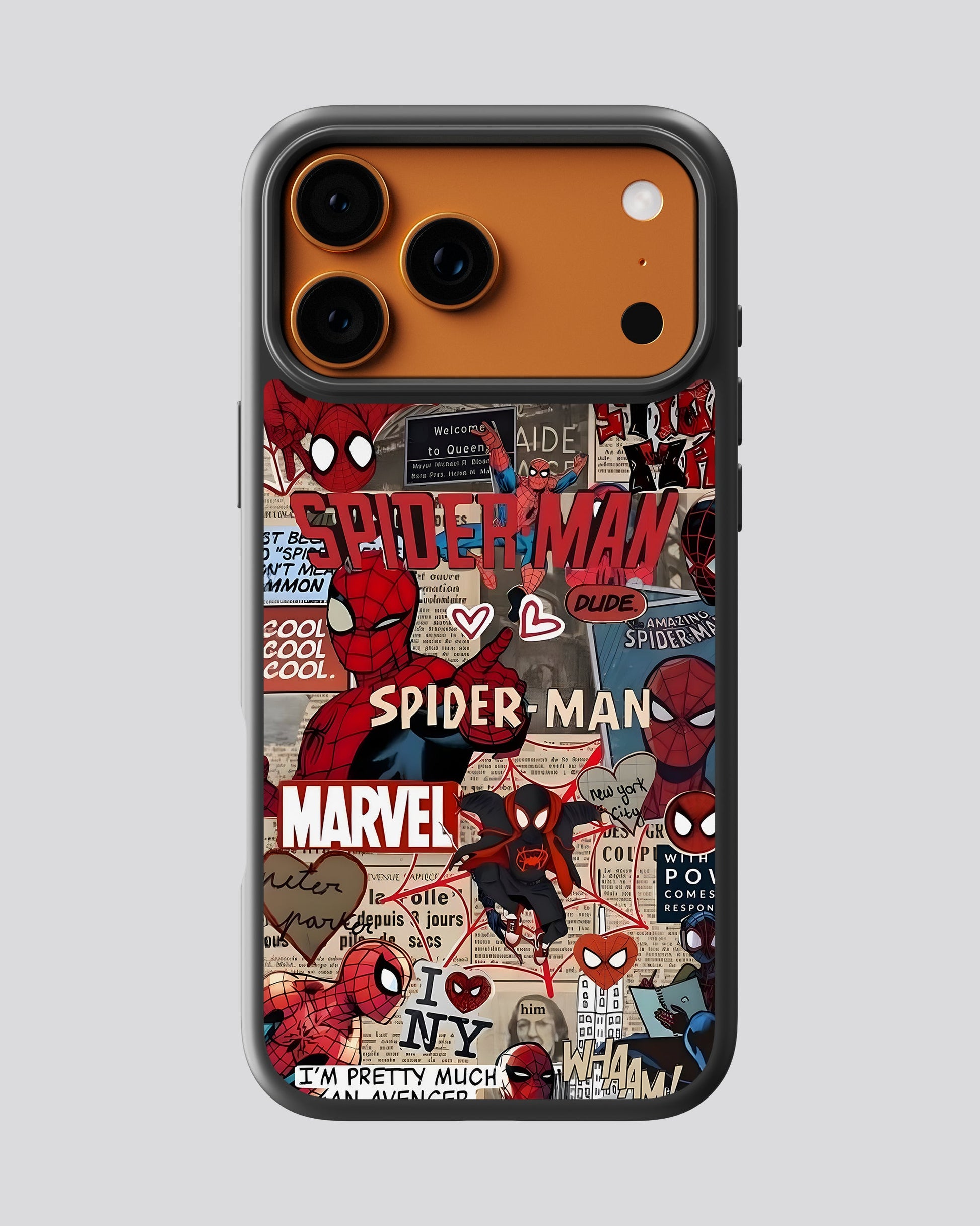 Marvel Glass Mobile Cover