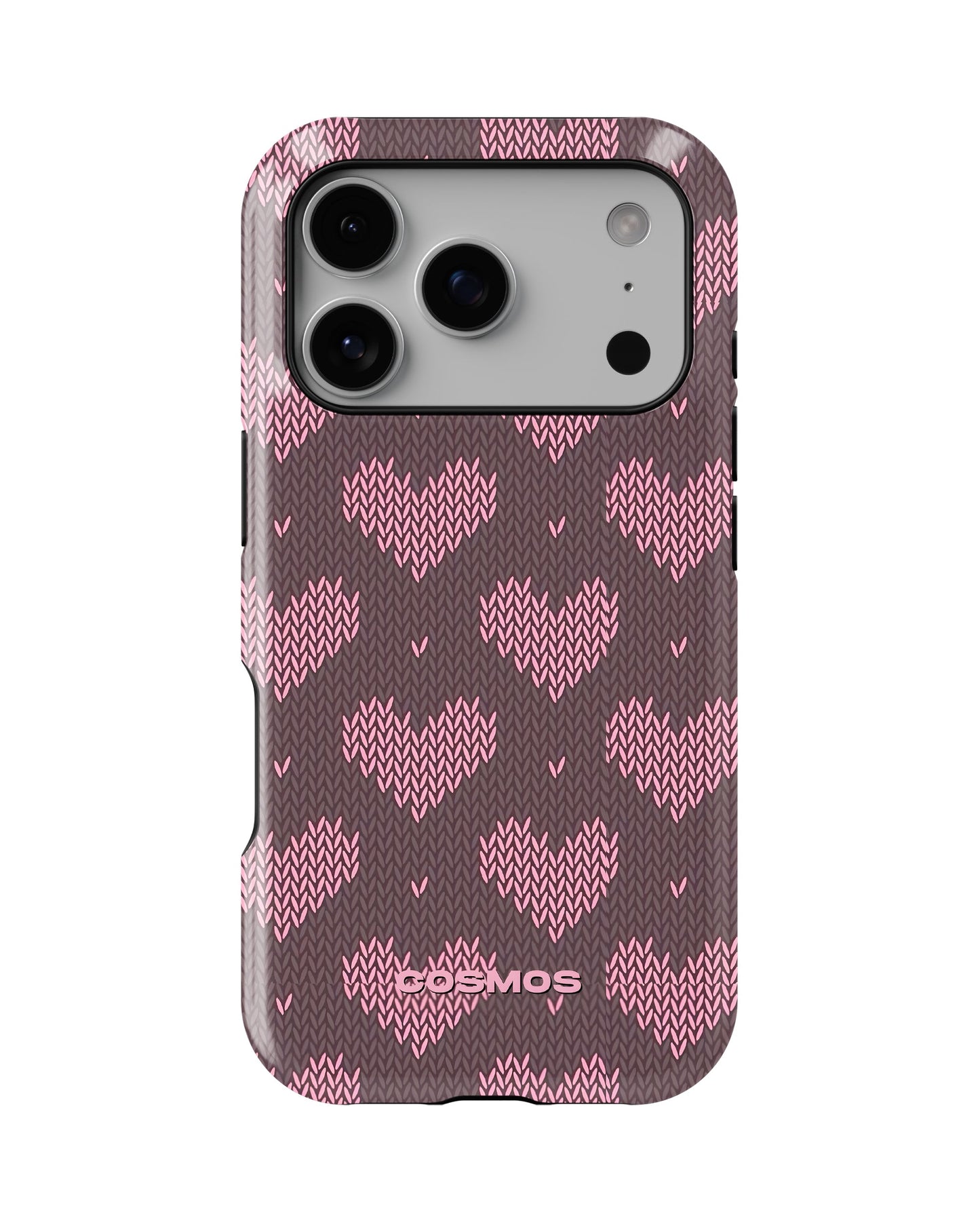 iPhone 17 Pro Tank Case | Textures (Blush Hearts)