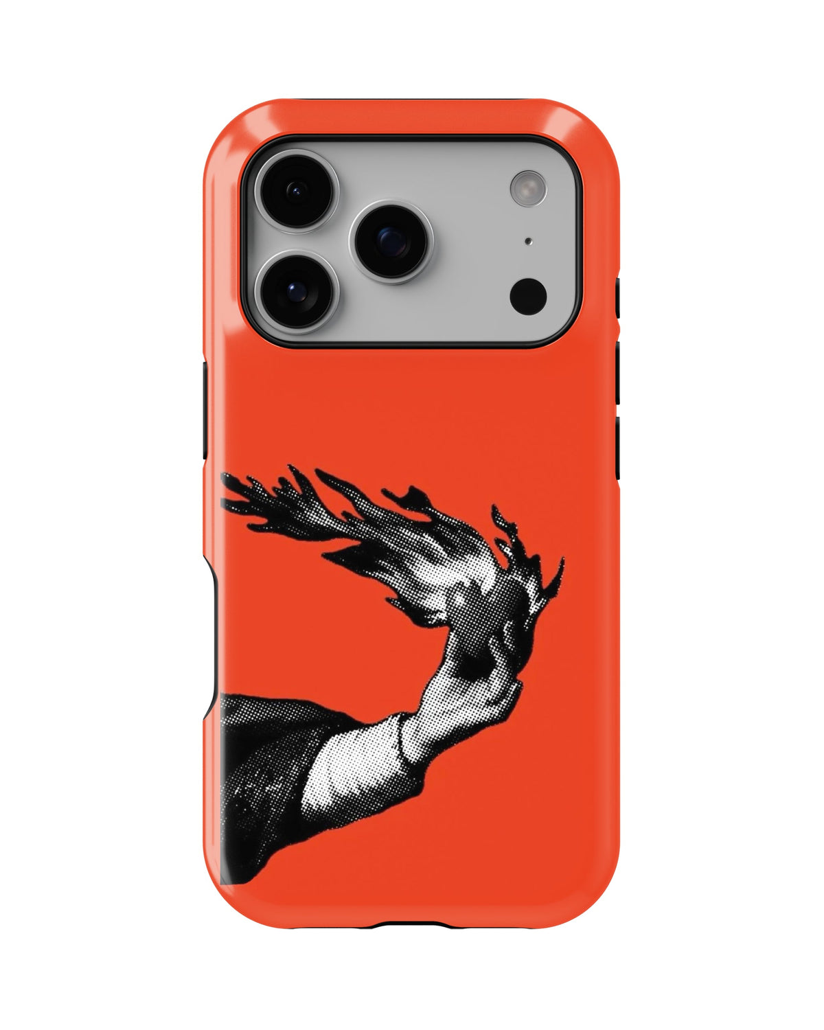 iPhone 17 Pro Max Tank Case | Modernism (Burning Hand)