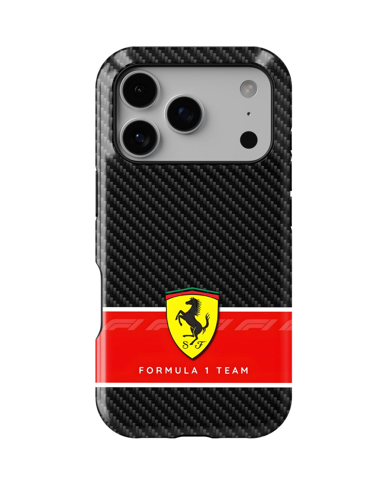 iPhone 17 Pro Tank Case | Formula 1 (Carbon Ferrari)