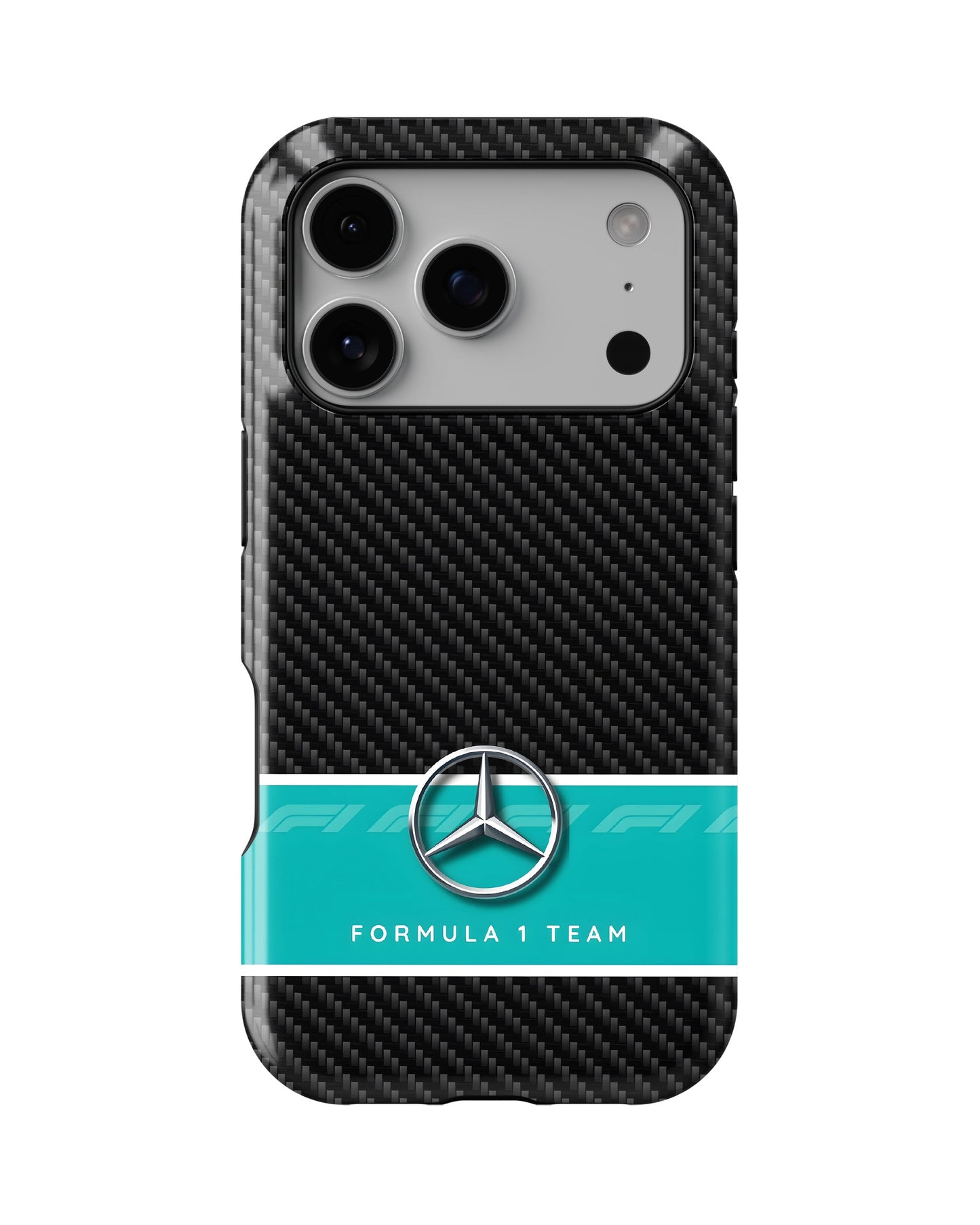 iPhone 17 Pro Tank Case | Formula 1 (Carbon Mercedes)