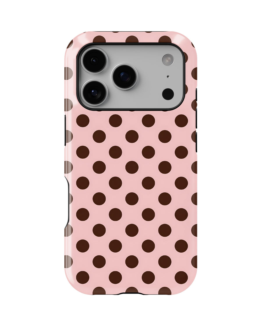 iPhone 17 Pro Tank Case | Girls Aesthetics (Choco Dots)