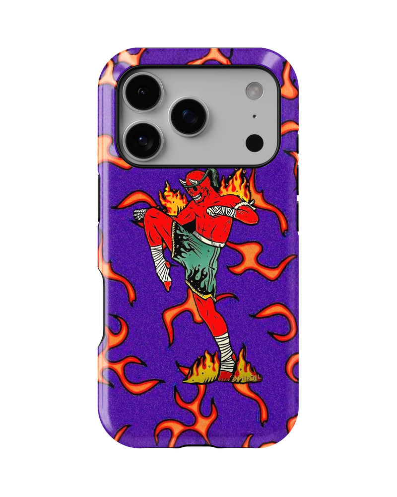 iPhone 17 Pro Tank Case | Modernism (Fire Runner)