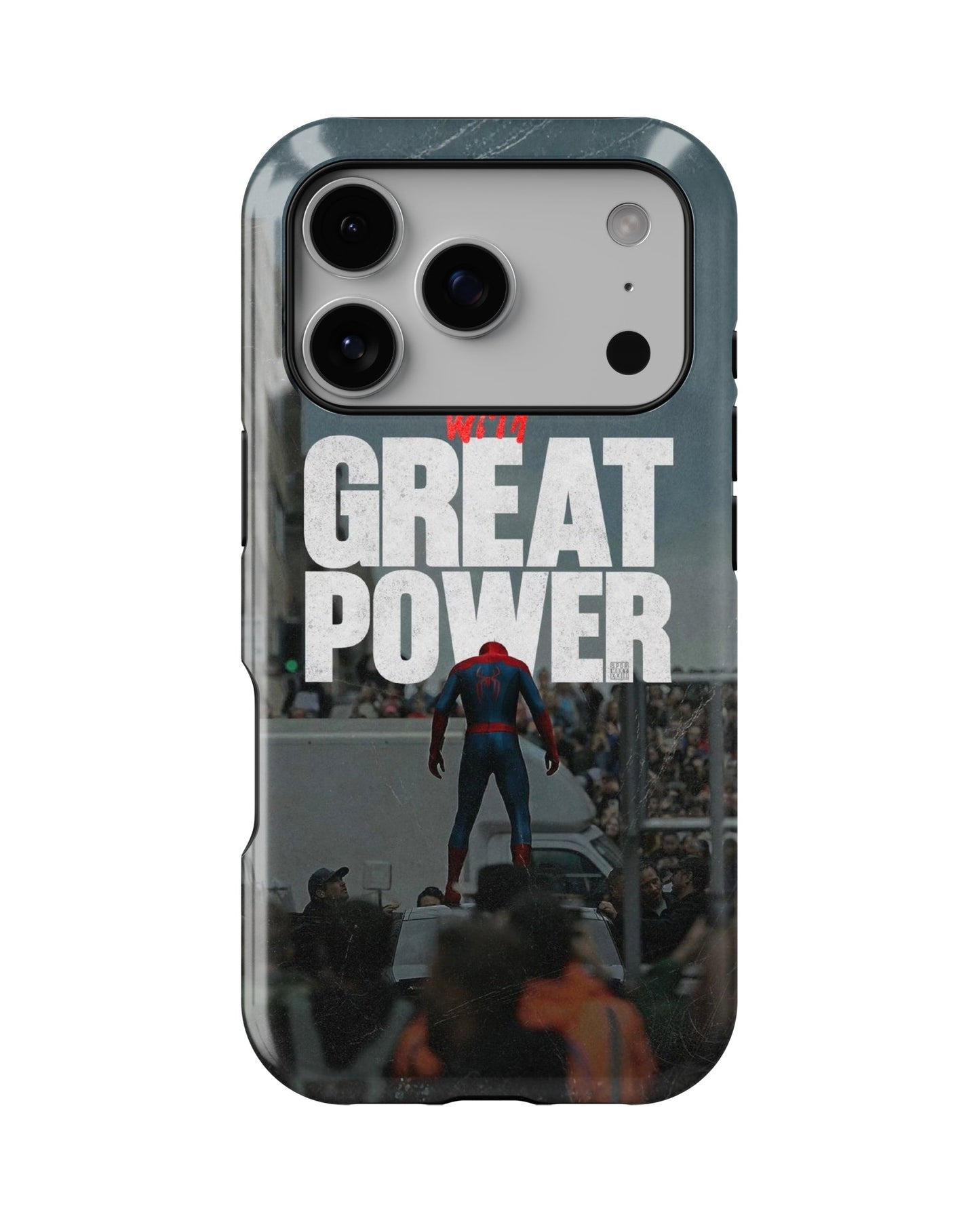 iPhone 17 Pro Max Tank Case | Superhero (Great Power)