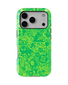 iPhone 17 Pro Max Tank Case | Modernism (Green Chaos)