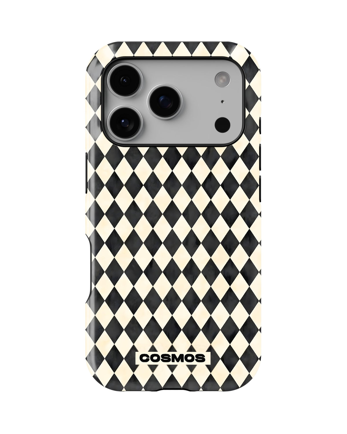 iPhone 17 Pro Tank Case | Textures (Harlequin Ivory)