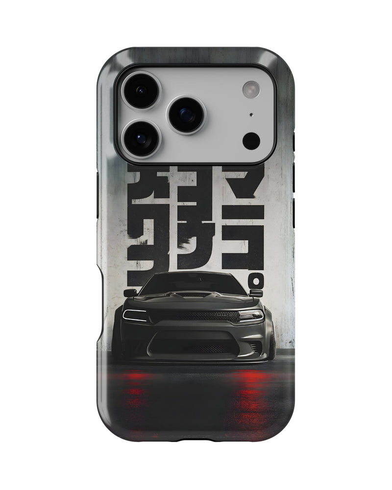 iPhone 17 Pro Tank Case | Sports Car (Midnight Kanji)